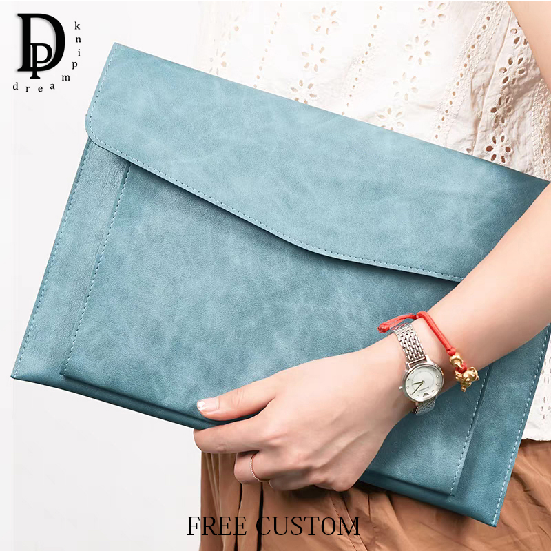Luxury Bags Consignment - Custom Letters Leather A4 Document Bag