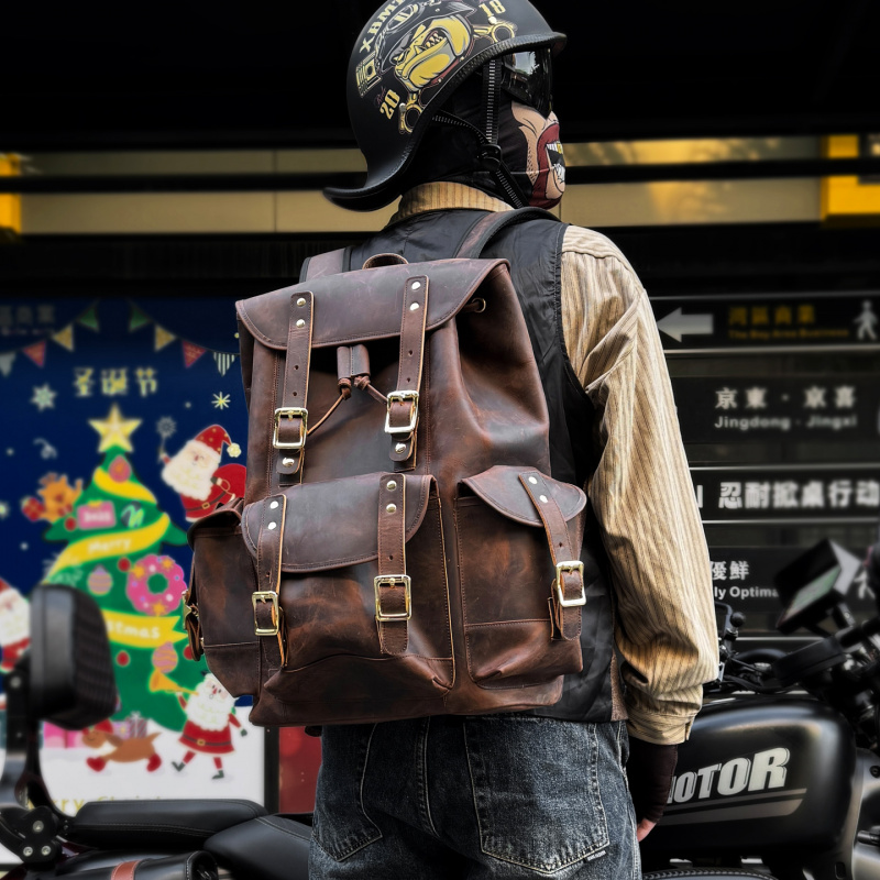 New Arrivals Leather Backpack  - огляд і ціна Luxury Bags For School