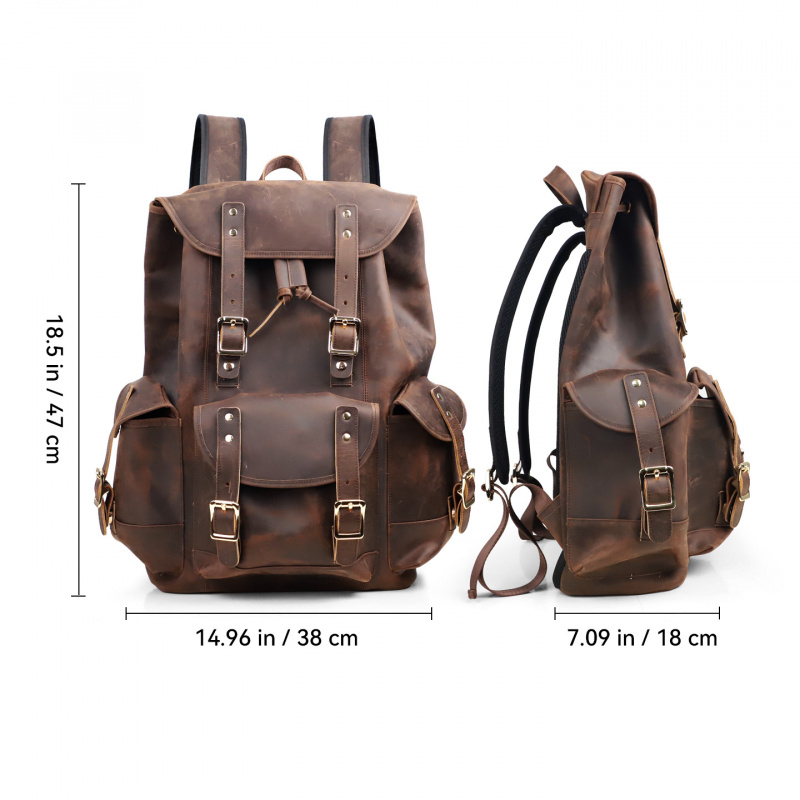 New Arrivals Leather Backpack  - огляд і ціна Luxury Bags For School