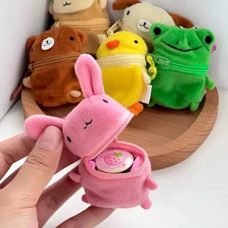 Cute Pink Fluffy Rabbit Coin P - огляд і ціна Accordion Wallet Zip