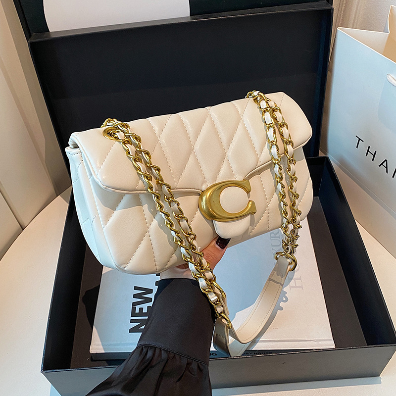 Women Quilted Leather Shoulder - огляд і ціна Luxury Bags Logo