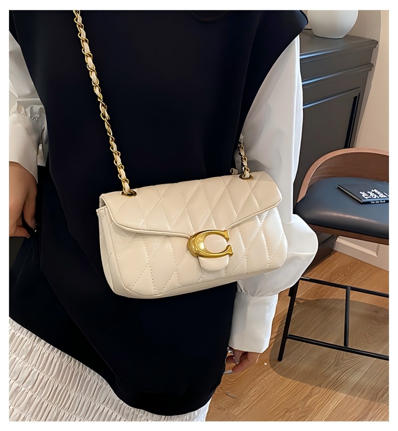 Women Quilted Leather Shoulder - огляд і ціна Luxury Bags Logo
