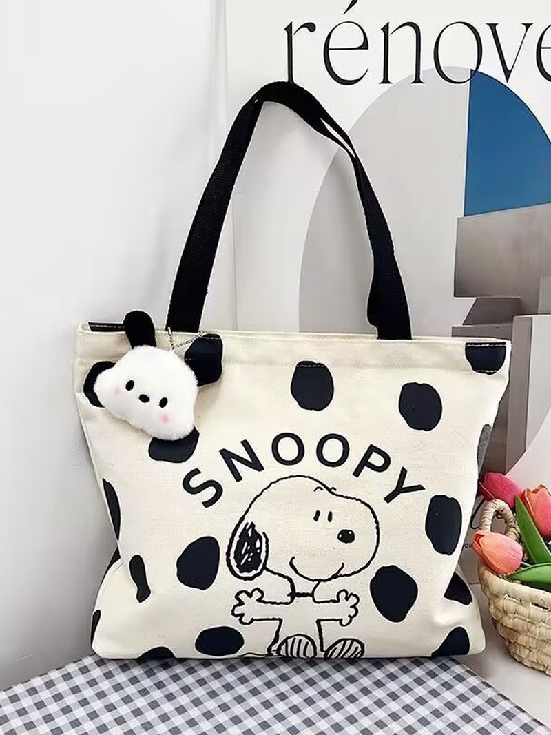 Cartoon Snoopy Canvas Shoulder - огляд і ціна Shoulder Bag Slouchy