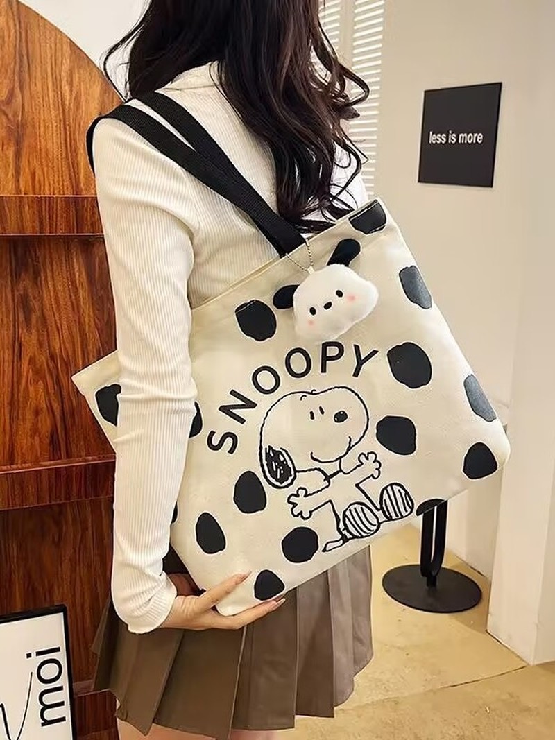 Cartoon Snoopy Canvas Shoulder - огляд і ціна Shoulder Bag Slouchy