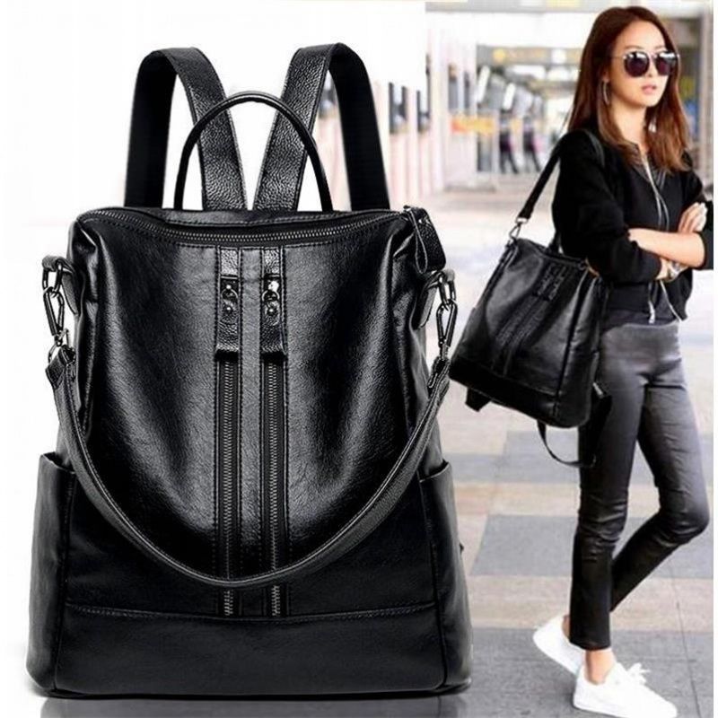 Women Soft Leather Backpack Sc - огляд і ціна Shoulder Bag Slouchy