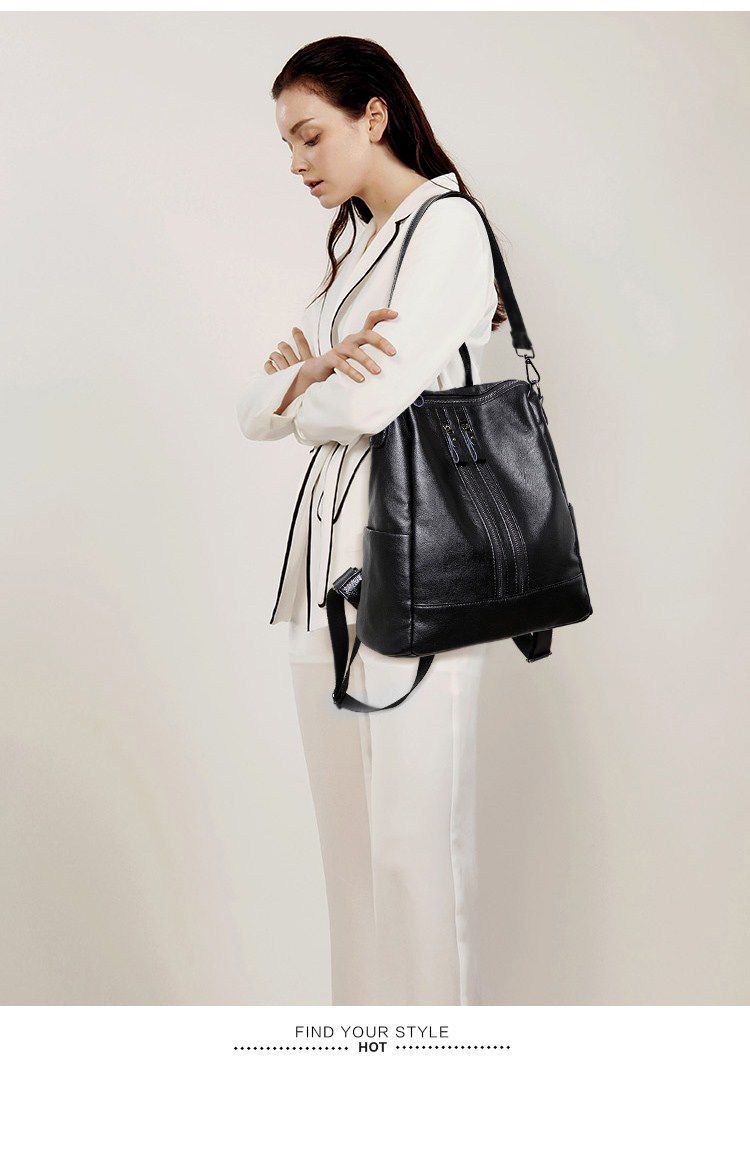Women Soft Leather Backpack Sc - огляд і ціна Shoulder Bag Slouchy