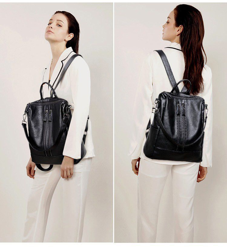 Women Soft Leather Backpack Sc - огляд і ціна Shoulder Bag Slouchy
