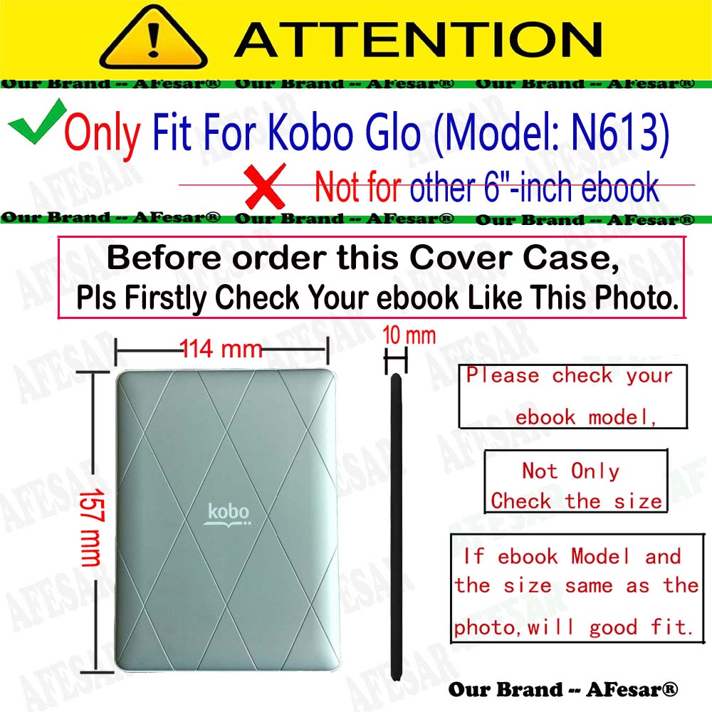 Case for 6' Kobo Glo E-Book Re - огляд і ціна Briefcase Leather Slim