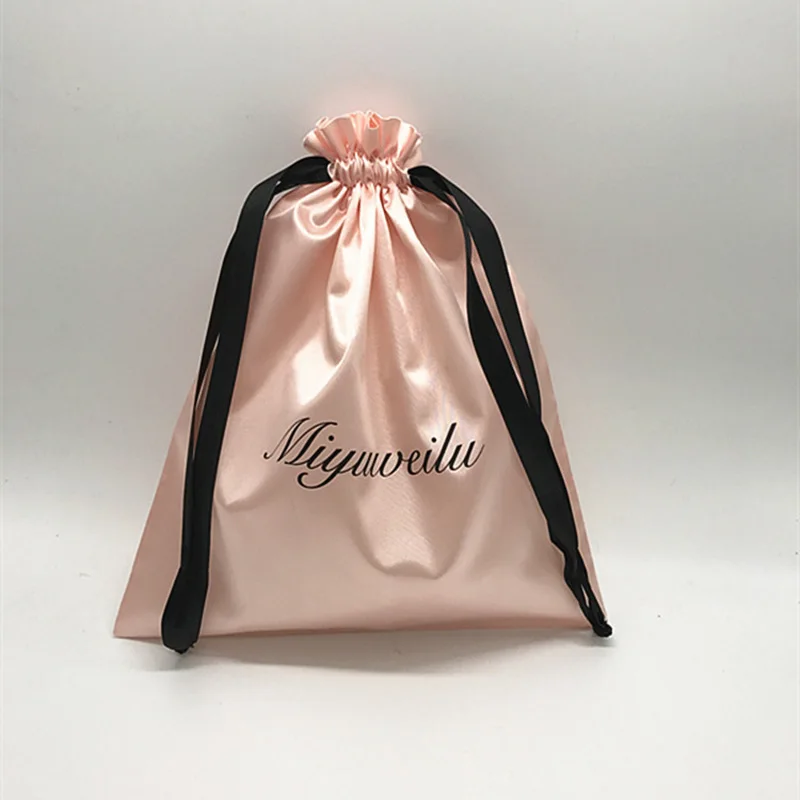50PCS Luxury Satin Hair Pouch  - огляд і ціна Luxury Bags Logo