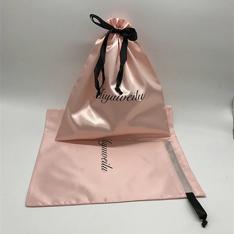 50PCS Luxury Satin Hair Pouch  - огляд і ціна Luxury Bags Logo