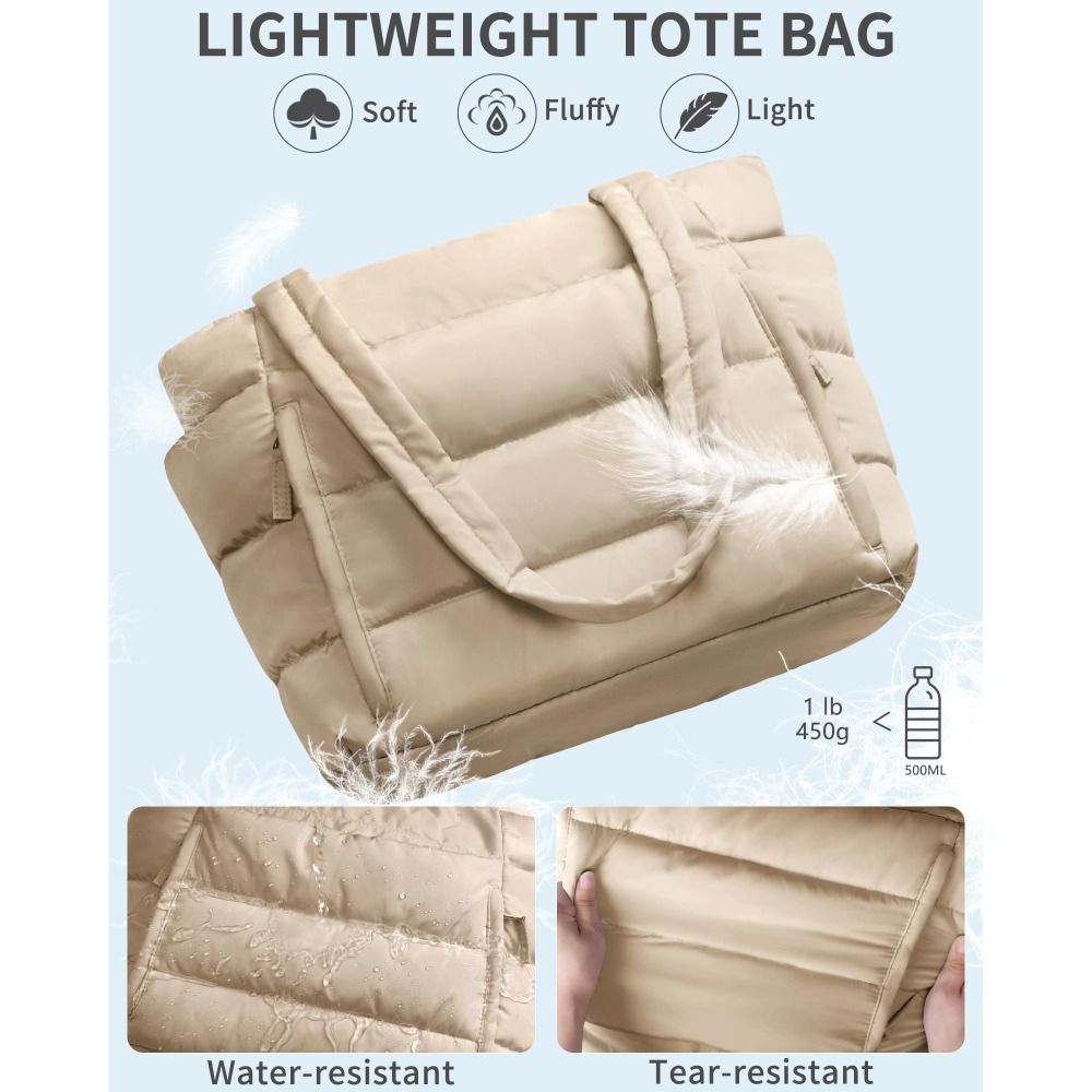 Large Capacity Puffer Tote Bag - огляд і ціна Accordion Wallet Zip