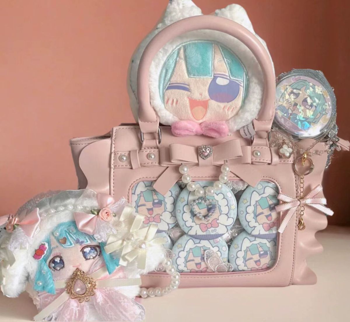 Harajuku Square Pink Ita Bag W - огляд і ціна Accordion Wallet Zip